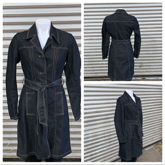 Bisou Bisou size ps long jean jacket - Picture 1 of 7